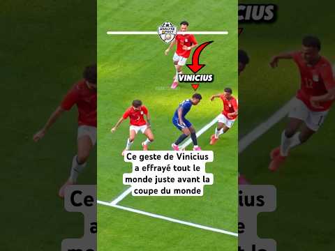 Ce geste de Vinicius a effrayé tout le monde juste avant la coupe du monde #vinicius #football
