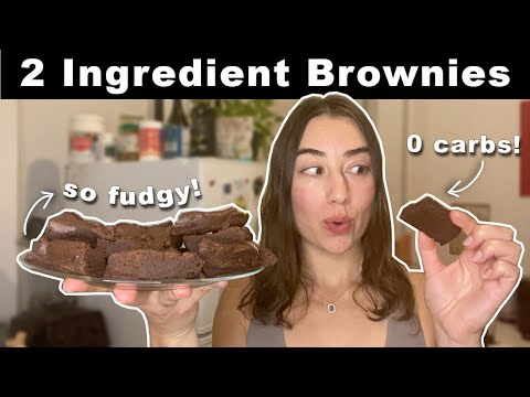 Keto Brownies (2 Ingredient and 0 Carbs!)