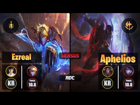 Faker EZREAL (ADC) [Lethal Tempo] VS APHELIOS - Grandmaster KR Patch 10.8