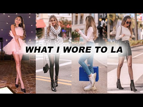What I wore to LA | real life winter outfits