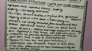 CHANGE AND DEVELOPMENT IN RURAL SOCIETY:AGRARIAN STRUCTURE