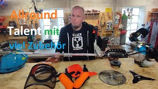 Freischneider/Motorsense mit 52cc Benzin 2-Takt Motor, riesigem Zubehörpaket & viel Power von Bituxx