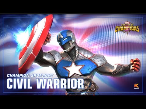 Marvel Contest Of Champions | Buffed up Civil Warrior Gameplay