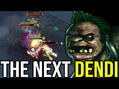 Like You playing vs Dendi Pudge here -  OMG Dendi Hook Style Diving Fountain