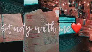 Study with me❤️//Учись со мной//Мотивация на учебу🥰❤️