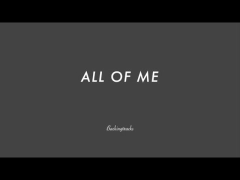 All Of Me chord progression - Jazz Backing Track Play Along The Real Book