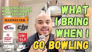 What I bring with me when I GO BOWLING in league or tournaments #stormnation #pbabowling