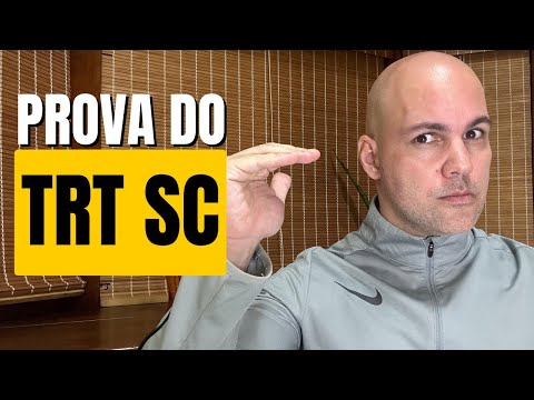 Prova do TRT SC - a mais difícil da FCC