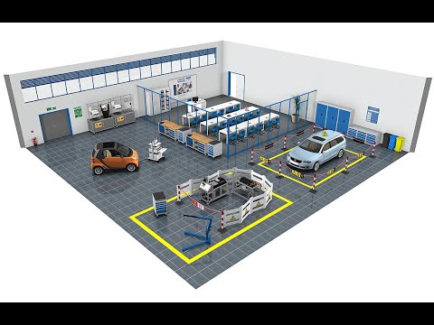 Der korrekte Arbeitsplatz für ein Elektroauto von CATÙ