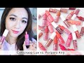 Colourpop Lux Velvet Liquid Lipstick VS Peripera Ink Airy Velvet Comparisons Review Swatches