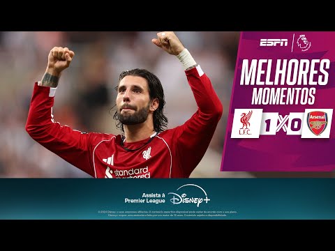 Gols e lances de Liverpool x Arsenal