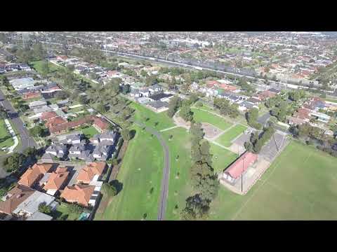 Aerial drone footage from Geelong Road to Millers Road, Brooklyn