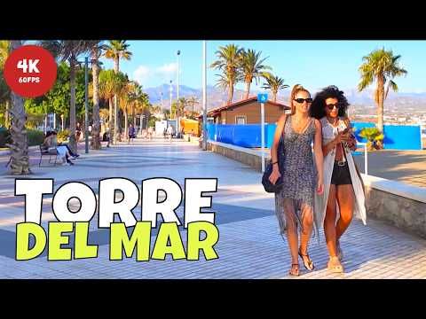 ☀️ Torre Del Mar 🇪🇸 Chill Coastal Town In Spain [4K 60FPS] Axarquia Costa del Sol Walking Tour