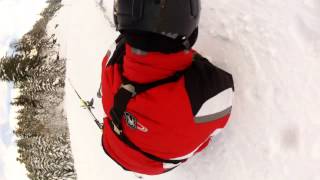 preview picture of video 'Baba Videos, Ski Accident with a rotor helmet mount Gopro HD - Accident de ski'