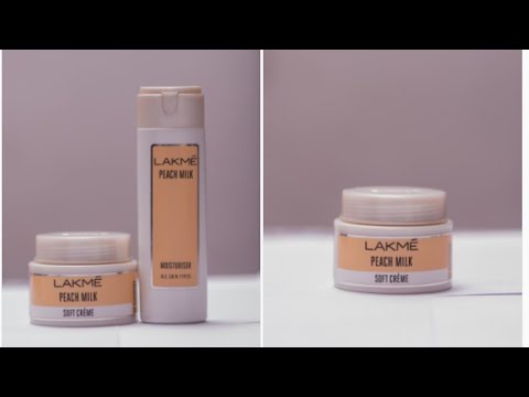 Lakme peach milk moisturiser vs lakme peach milk soft crème review, face moisturiser for everyone Video