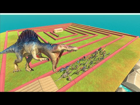 Spinosaurus Chase! Can the Last Survivor Escape? | ARBS Run | Animal Revolt Battle Simulator