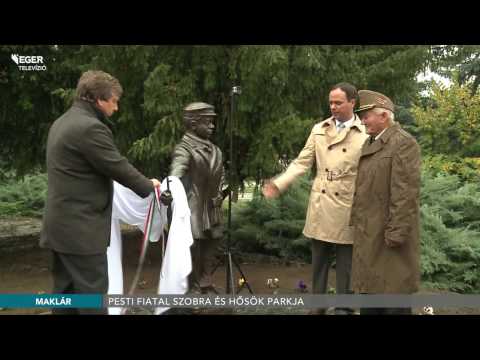 Pesti fiatal szobra és Hősök parkja Makláron - 2016.10.24.