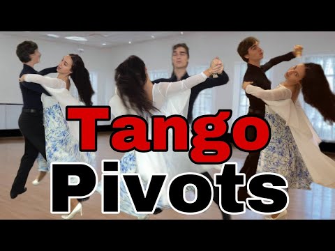 How To Dance Continuous Pivots In Tango | International Ballroom Technique / Dovgan Dance