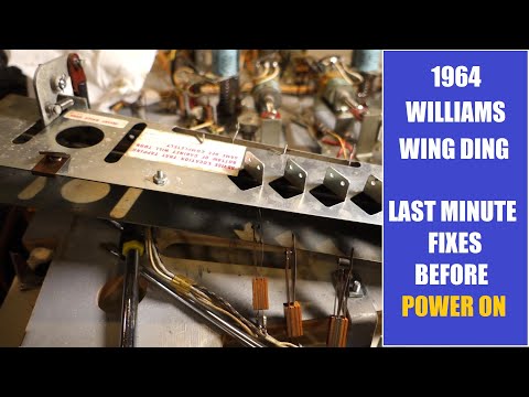 1964 Williams Wing Ding repair project ep5 - last minute fixes before power on