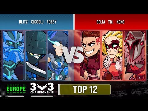 Blitz, xJcoolJ & Fozey VS Delta, TM. & Koko - Top 12 - EU - 3v3 Championship 2022