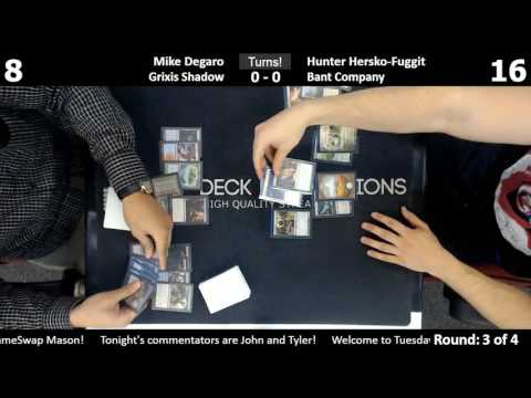 Modern w/ Commentary 5/30/17: Mike Degaro (Grixis Shadow) vs. Hunter Hersko-Fugitt (Bant Company)