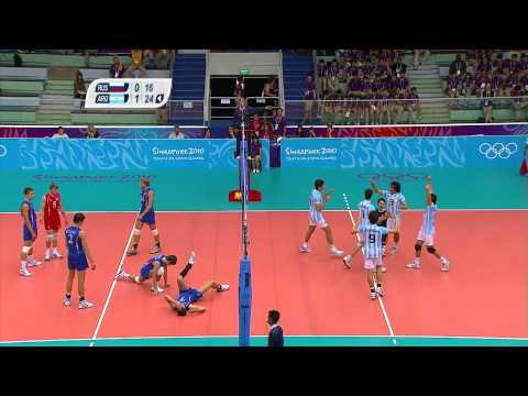 Argentina vs Russia - Men's Volleyball Semi-final - Singapore 2010 Youth Games