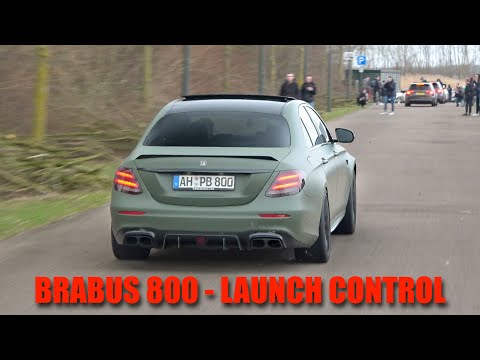 BRABUS 800 E63 S Sedan 4.0L V8 BiTurbo - REVS, FLAMES & LAUNCH CONTROL, ACCELERATIONS!