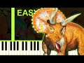 DINOSAUR KING THEME EASY Piano Tutorial