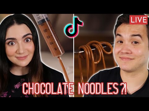 Trying To Turn Chocolate into Noodles Live (from TikTok)