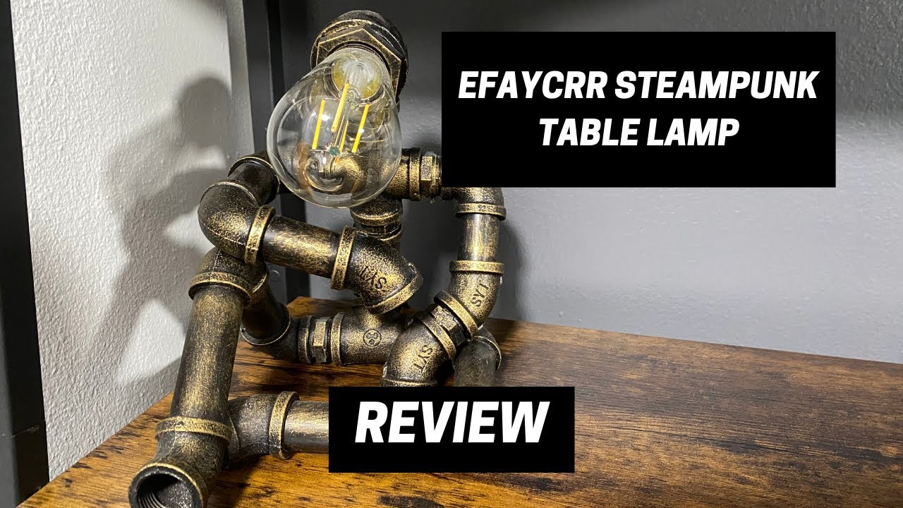 Steampunk Lamp Review | Wrought Iron Steampunk Lamp For Office Or Bedroom