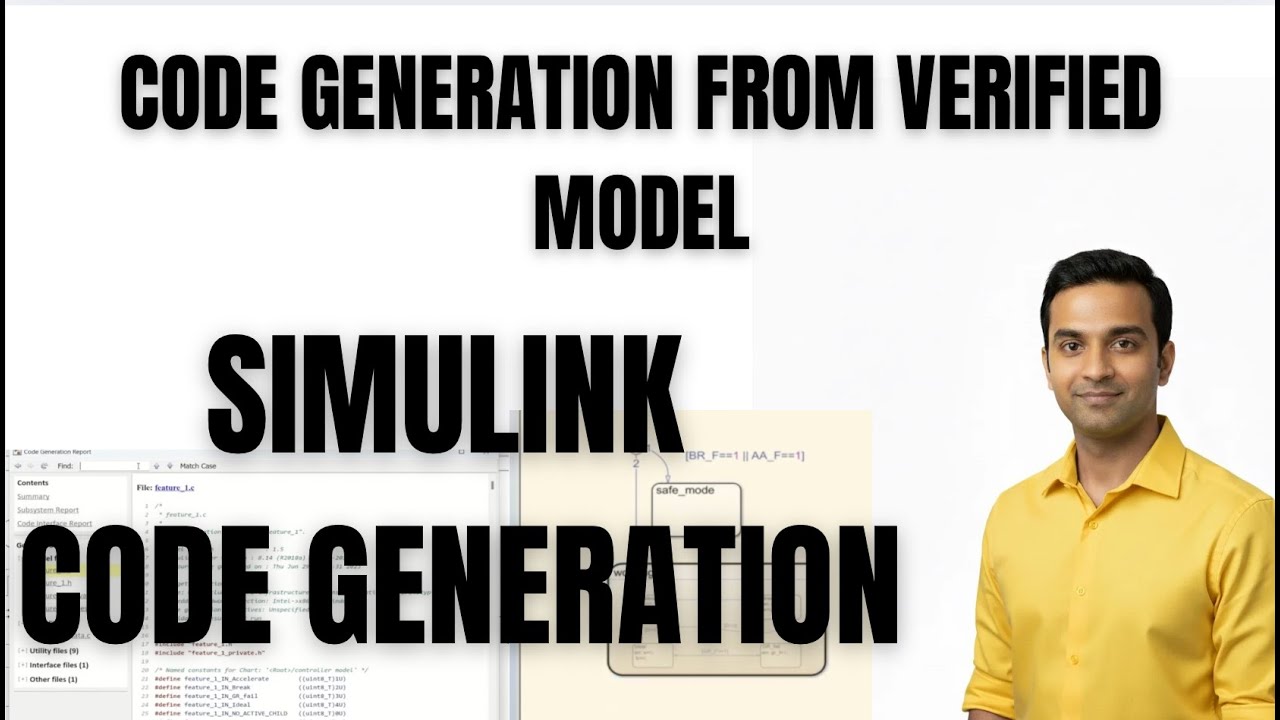 SIMULINK TUTORIAL | CODE GENERATION | CODE GENERATION FROM VERIFIED MODEL
