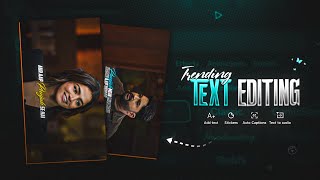 Trending Text Editing | Instagram Trending Movie Clips Edit In Capcut 🍁