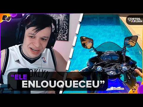 ARUAN REAGE: JOGUEI A MOTO DA MINHA IRMÃ NA PISCINA 😳 (RENATO GARCIA) - Cortes do Aruan