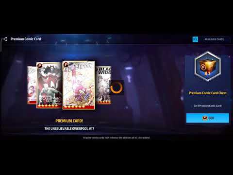 premium card chest opening in Marvel future fight