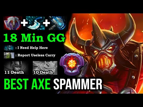 How to Offlane & Jungle Like an Immortal Axe Spammer Ez 18Min GG Destroyed Trash Talker DotA 2