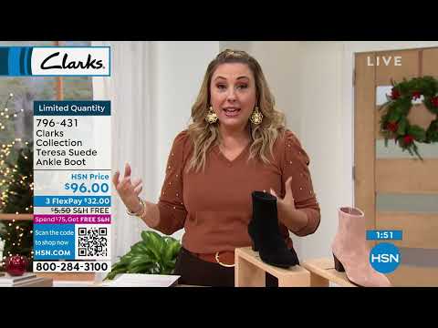Clarks Collection Teresa Suede Ankle Boot