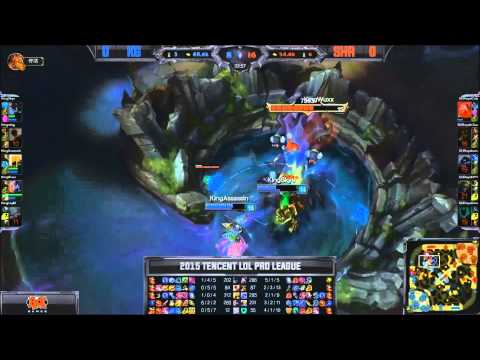Ridiculous Teamfight And SH ROYAL Cola Kassadin Steal Baron vs KG 2015 LPL Spring