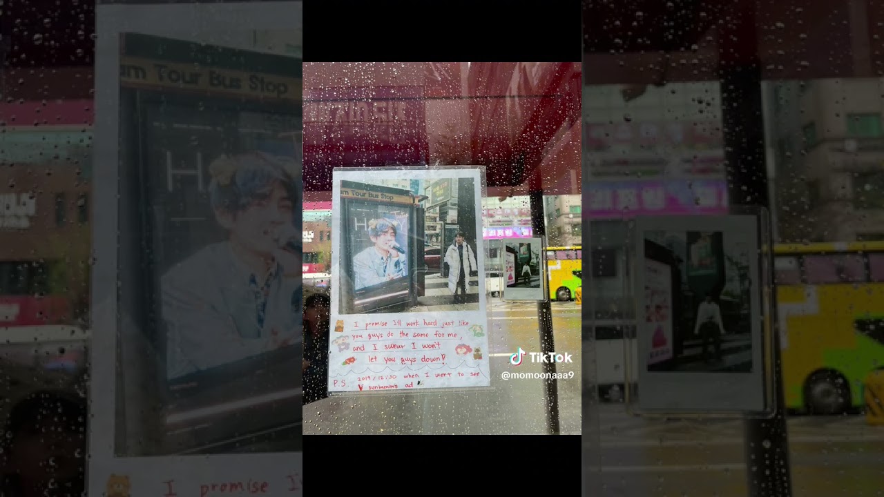 【韓国日常】推しが自分の広告を見に来た日（ボイプラ）