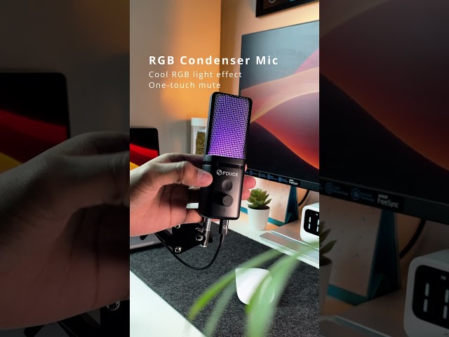 Vídeo relacionado con FDUCE Micrófono USB para Juegos, micrófono de Condensador RGB con trípode, Ajuste de Volumen y función de botón de Silencio, para Juegos, Podcasting, Streaming, Youtube