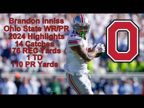 Brandon Inniss 2024 highlights! Ohio State WR/PR