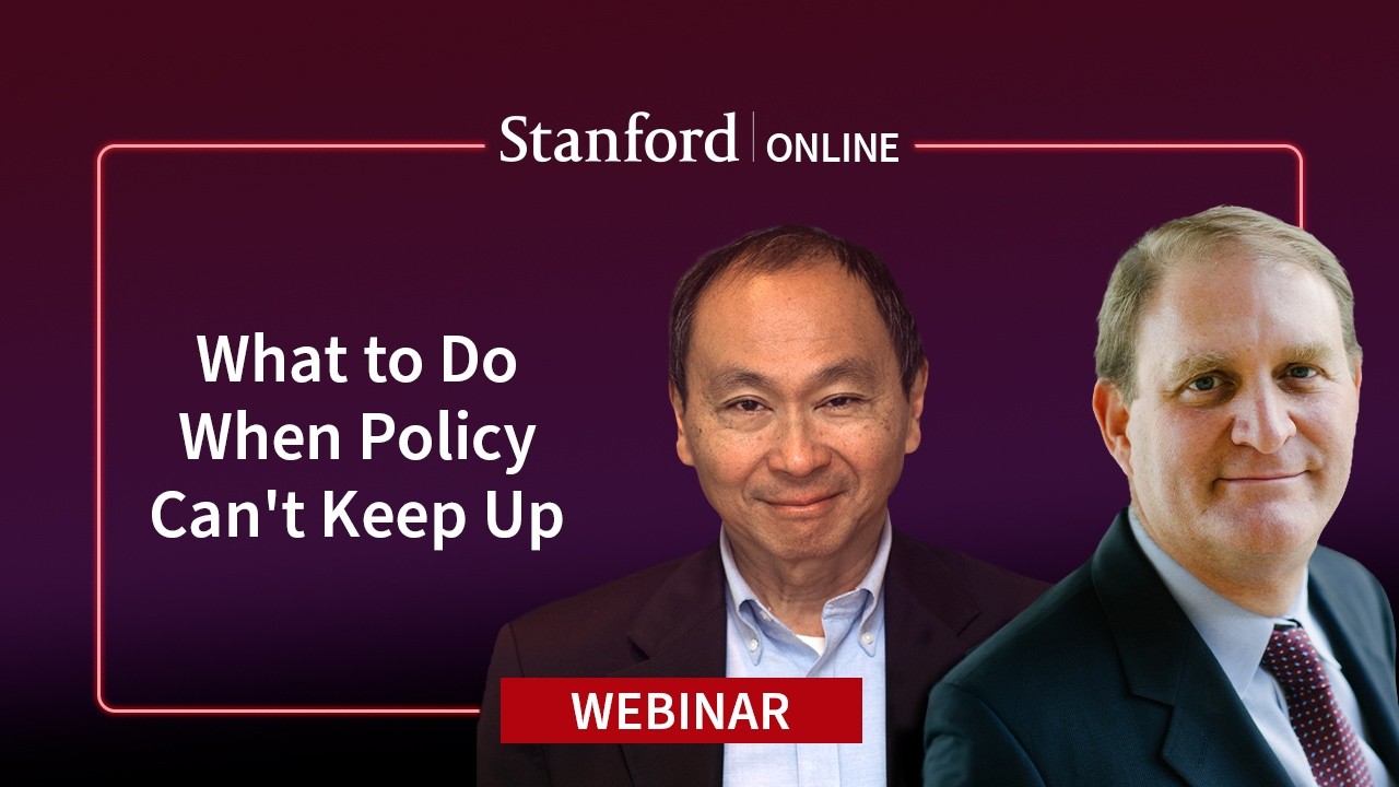 Webinar: Regulating at the Speed of AI with Francis Fukuyama and Nate Persily