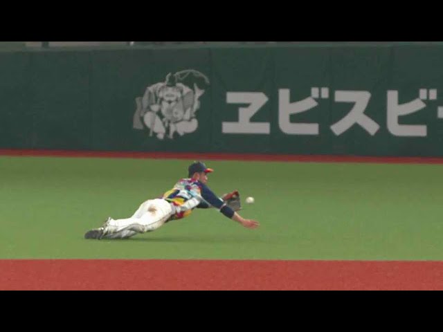 【7回表】ライオンズ・外崎 横っ飛びで出塁を許さないナイスプレー!! 2021/7/14 L-M