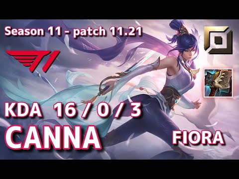 【EUWサーバー/C1】T1 Canna フィオラ(Fiora) VS エイトロックス(Aatrox) TOP - Patch11.21 EUW Ranked【LoL】