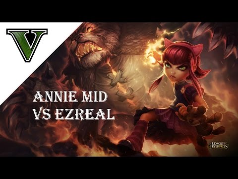 Annie Mid vs Ezreal - League of Legends - Annie Gameplay - Annie Guide - Vollmer
