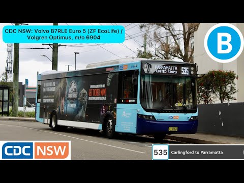 CDC NSW: Volvo B7RLE Euro 5 (ZF EcoLife) / Volgren Optimus, m/o 6904