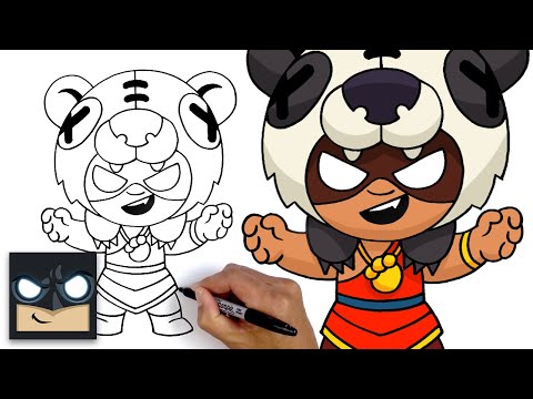 How To Draw Panda Nita | Brawl Stars