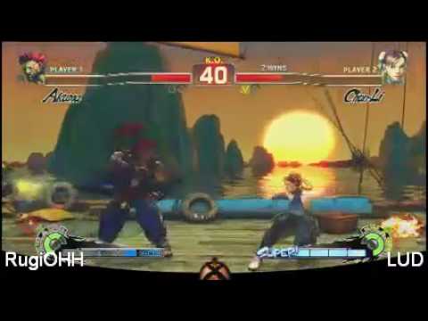 Loser's Finals; Rugi (Akuma) vs LUD (Chun)