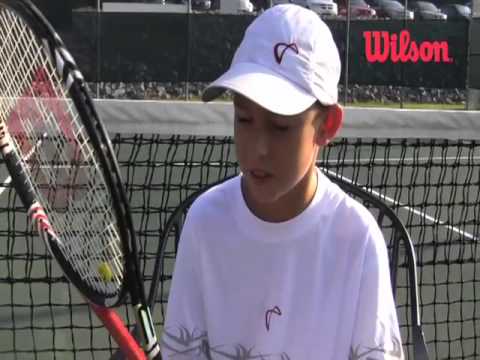 Wilson Tennis- Noah Schachter on the Wilson Six One Team BLX tennis racket