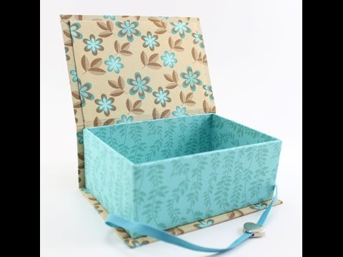 Caixa Livro - Forração em Tecido - Cartonagem