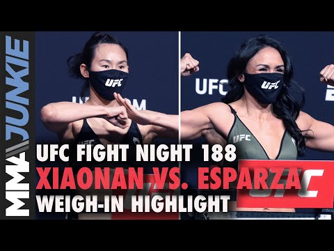 Yan Xiaonan vs. Carla Esparza weigh-in highlight | UFC Fight Night 188